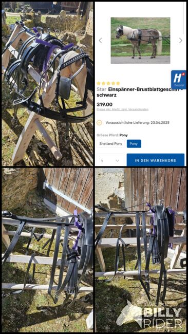 Einspänner Brustblattgeschirr Pony komplett, Waldhausen STAR, Sarina Grossenbacher , Horse Harness, Les Breuleux , Image 6