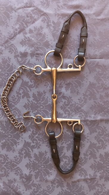 Einfach gebrochenes Pelham - Gebiss mit Pelham - Riemchen, Waldhausen, Marina Grochowski , Horse Bits, Düsseldorf