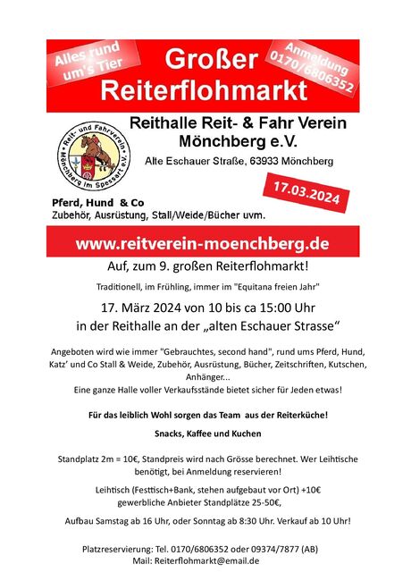 Reiterflohmarkt, Equispa Tiefenwärme Test!, Reitverein Mönchberg, Flea markets, warehouse sales, fairs & Co., Mönchberg, Image 2