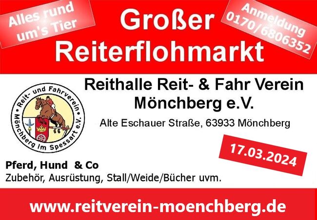 Reiterflohmarkt, Equispa Tiefenwärme Test!, Reitverein Mönchberg, Flea markets, warehouse sales, fairs & Co., Mönchberg