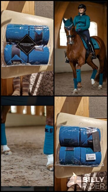 Equestrian Stockholm Aurora Blues Fleece Bandages, Equestrian Stockholm, Kelly Monk, Bandagen & Unterlagen, Aldershot, Abbildung 5