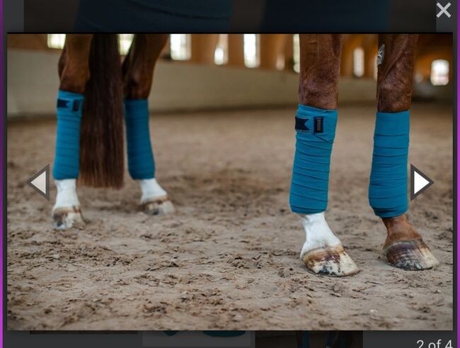 Equestrian Stockholm Aurora Blues Fleece Bandages, Equestrian Stockholm, Kelly Monk, Horse Bandages & Wraps, Aldershot, Image 3
