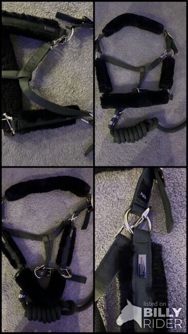 Equestrian Stockholm Halfter mit Strick deep olive full, Equestrian Stockholm  Halfter mit Strick , Sandra, Halfter, Essen, Abbildung 5