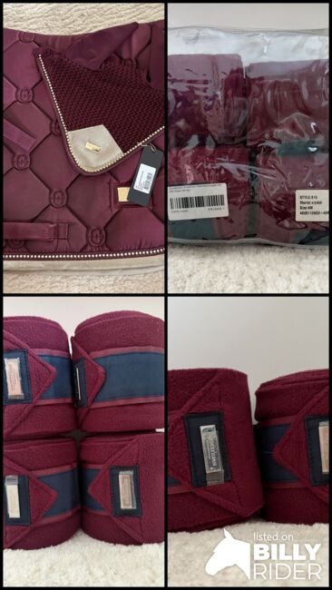 Equestrian Stockholm Set Cob, Equestrian Stockholm  Merlot Crystal Gold, Lara Weber , Schabracken, Andernach, Abbildung 12