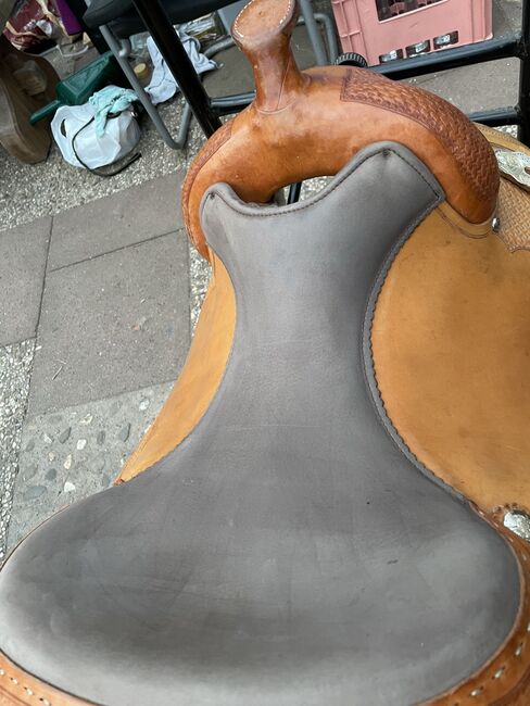 Equiflex Continental Sattel mit silber, Continental  Equiflex, Annette, Western Saddle, Dortmund, Image 5