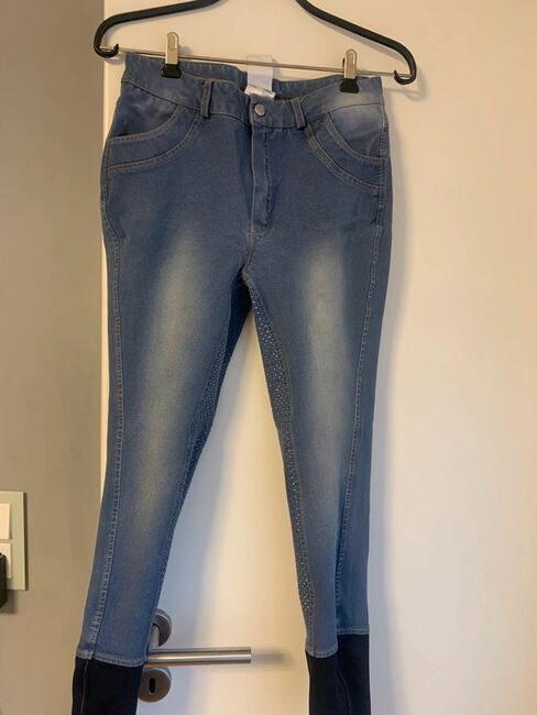 Equilibre - Jeansreithose mit Gripbesatz - Gr. 176, Equilibre, Ute Stolzenberg, Kinder-Reithosen, Düren