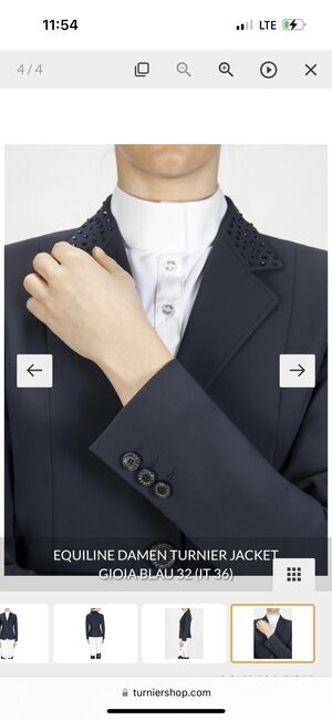Equiline Reit-Jacket mit Strass, Equiline Italia Gioia , Janine K., Turnierbekleidung, Hamburg Sankt Pauli, Abbildung 2