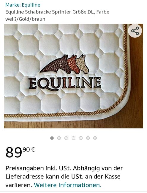 ⭐Equiline/Schabracke Sprinter DL⭐, Equiline  Sprinter, Familie Rose, Dressage Pads, Wrestedt, Image 8