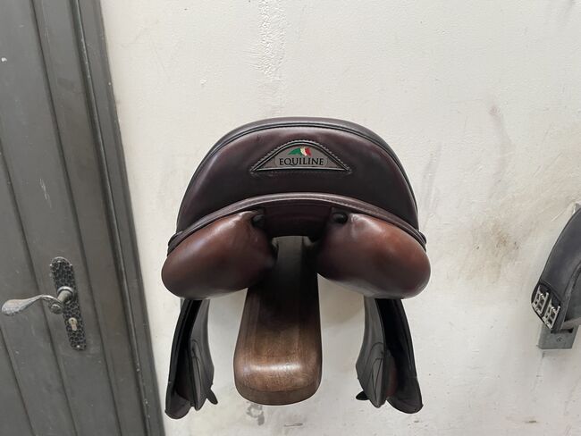 Equiline Springsattel Nick Skelton 17” braun, Equiline Nick Skelton, KDU, Jumping Saddle, Bergheim, Image 4