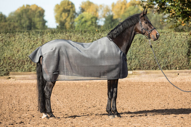 Equine Microtec Fliegendecke mit Halsteil Gr. 135, Equine Microtec, Brigitta, Horse Blankets, Sheets & Coolers, Eisgarn, Image 2