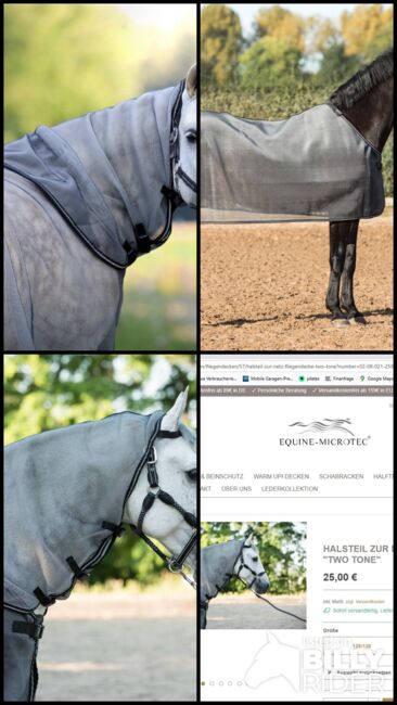 Equine Microtec Fliegendecke mit Halsteil Gr. 135, Equine Microtec, Brigitta, Horse Blankets, Sheets & Coolers, Eisgarn, Image 5