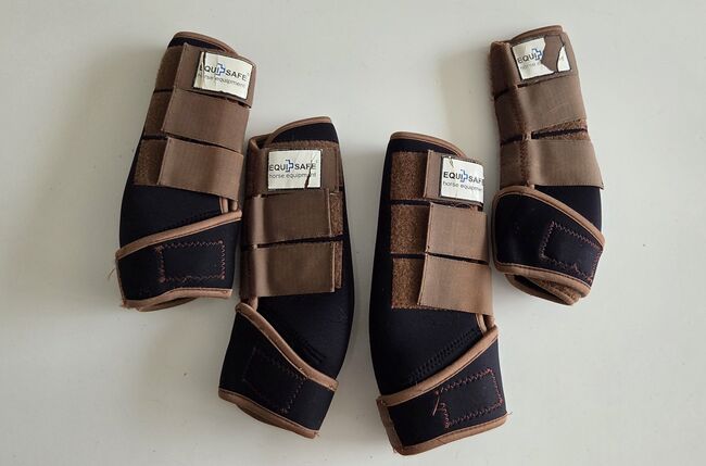 Equisafe Fesselkopfgamaschen braun L & XL, Equisafe, Jacqueline, Tendon Boots, Oststeinbek