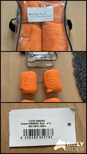 eQuitack Fleecebandagen Orange, eQuitack , Ayline Feinen, Horse Bandages & Wraps, Düren, Image 4