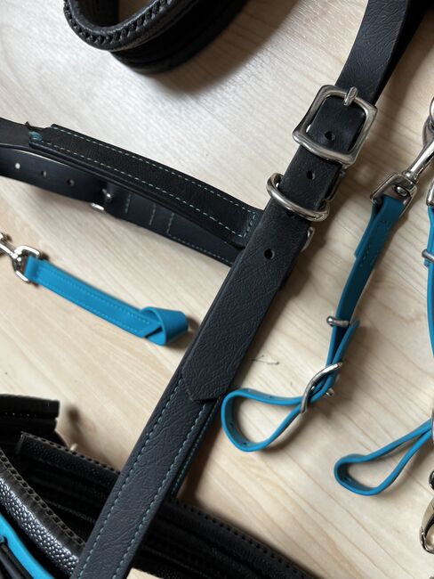 Equizaum WB-KB Equimero Kappzaum mit Zubehör Zügel schwarz Bithanger Equiclick Weiche Neckptaches, Equimero Equizaum, AC, Groundwork, Hattingen, Image 3