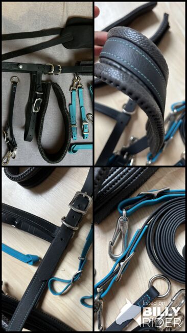 Equizaum WB-KB Equimero Kappzaum mit Zubehör Zügel schwarz Bithanger Equiclick Weiche Neckptaches, Equimero Equizaum, AC, Groundwork, Hattingen, Image 12