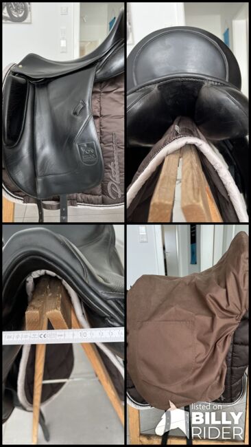 Ergo Saddlefit ESF Dressursattel 17" Monoblatt (wie Hennig ASP), Ergo Saddlefit ESF (Hennig) Platin Monoblatt, Gabriele Fiethen, Dressage Saddle, Zirndorf, Image 10