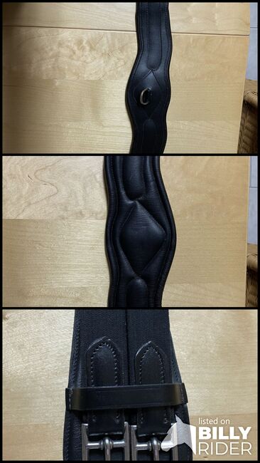 Ergonomischer Kurzgurt aus Leder, 80 cm, Horze, Iris, Sattelgurte, Krefeld, Abbildung 4