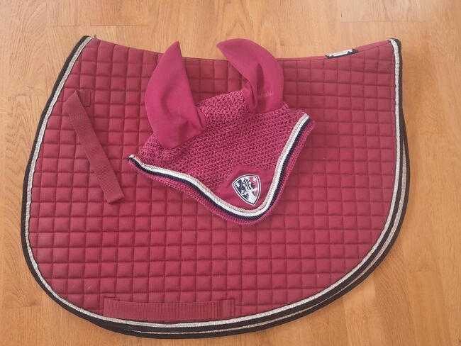 Escadron Cotton Springschabracke mit passender Fliegenmütze – Weinrot, Größe Full, Escadron cotton, Maria, Schabracken, Oberursel
