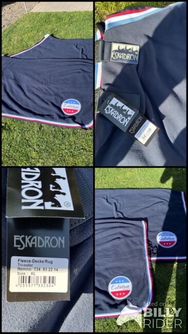 Eskadron - 2 Fleec Abschwitzdecken ( Tri Colore ) größe XL, Eskadron Tri Colore, Tom, Horse Blankets, Sheets & Coolers, Herne, Image 11