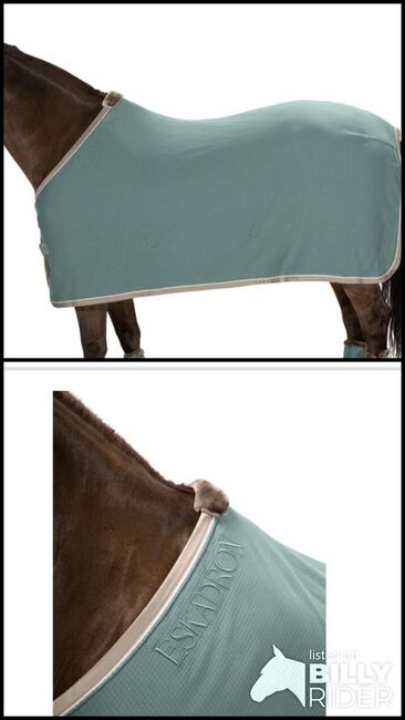 Abschwitzdecke Eskadron balsamgreen, Eskadron Abschwitzdecke, Mirjam, Horse Blankets, Sheets & Coolers, Kemmath, Image 3