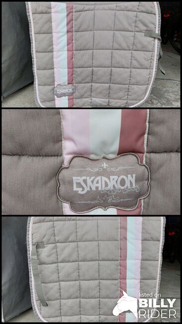 Eskadron Big Square Dressur grau/rosa, Eskadron Big Square, Julia, Dressage Pads, Trier, Image 4