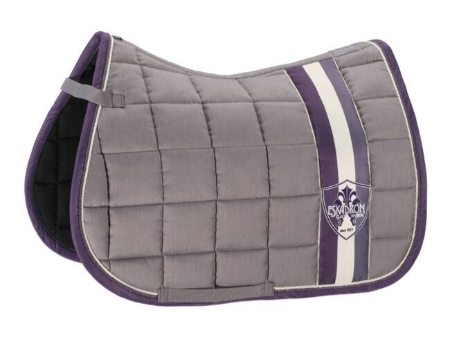 Eskadron Big Square Glossy Schabracke Dressur orchidmauve Silber anthra lila, Eskadron  Big Square und Glossy , Julia Alexandra, Dressage Pads, Georgsmarienhütte, Image 3