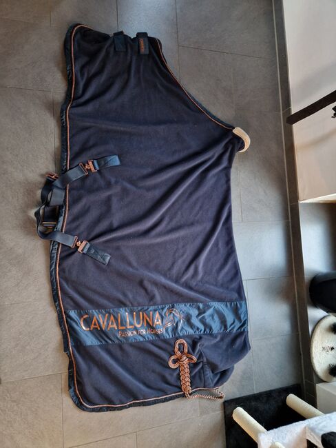 Eskadron cavalluna abschwitzdecke blau rosegold XL, Eskadron  Abschwitzdecke , K. Werner, Pferdedecken, Westerwalsede