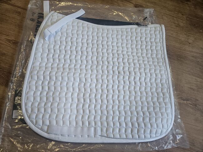Eskadron Cotton Weiß mit Silbereinfassung Wb Dl, Eskadron , Kina, Dressage Pads, Rosenthal 