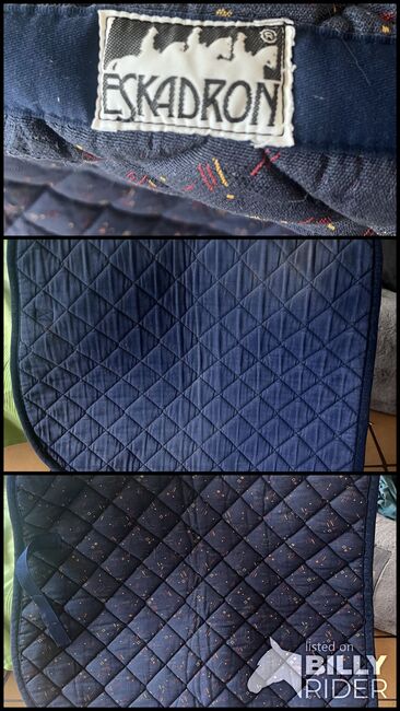 Eskadron Dressur Schabracke, dunkelblau/bunt, Eskadron, Maika Zimmer, Dressage Pads, Heidenrod, Image 4