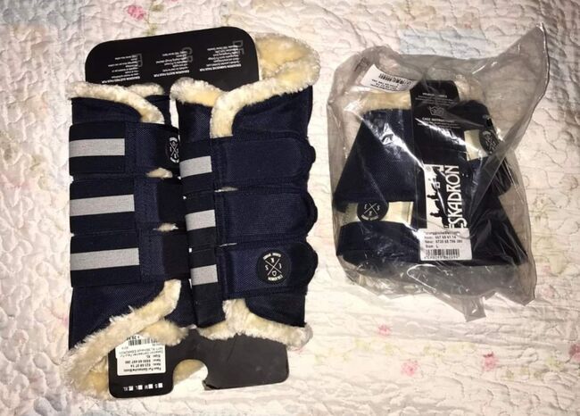 Eskadron faux fur navy Gamaschen XL Sprungglocken Glocken L neu, Eskadron , Julia Alexandra, Gamaschen, Georgsmarienhütte