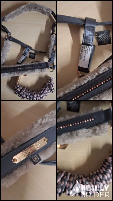 Eskadron FauxFur Halfter WB Basalt Grey mit Strick, Eskadron , ADN, Kantary, Duisburg, Image 5
