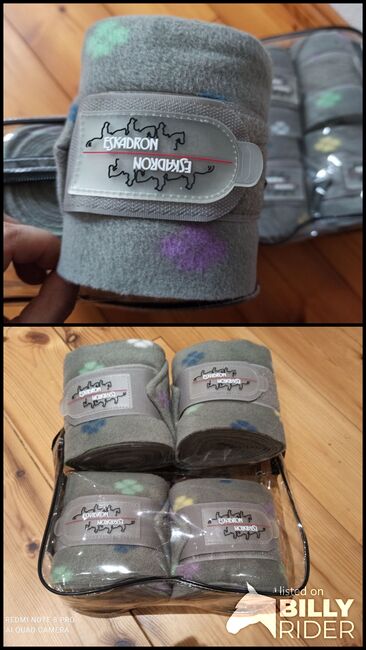 Eskadron Fleecebandagen NICI Bandagen 4er Set Kleeblatt koala grey, Eskadron Nici, Pferdi, Bandagen & Unterlagen, Ponitz, Abbildung 3