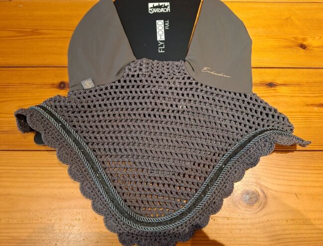 Eskadron Fliegenhaube Heritage Earl grey Full mit Glitzer, Eskadron Heritage, Pferdi, Fliegenschutz, Ponitz