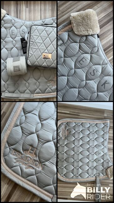 Eskadron Glossy in Ivorygrey mit Bandagen, Eskadron Schabracke, Bandagen, Leah, Dressage Pads, Bodelshausen, Image 5