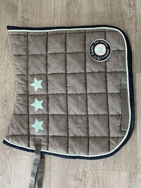 Eskadron grey melange Big Square Starbutton grau Dressur DL Schabracke, Eskadron Big Square, AJ, Dressage Pads, Bad Zwischenahn