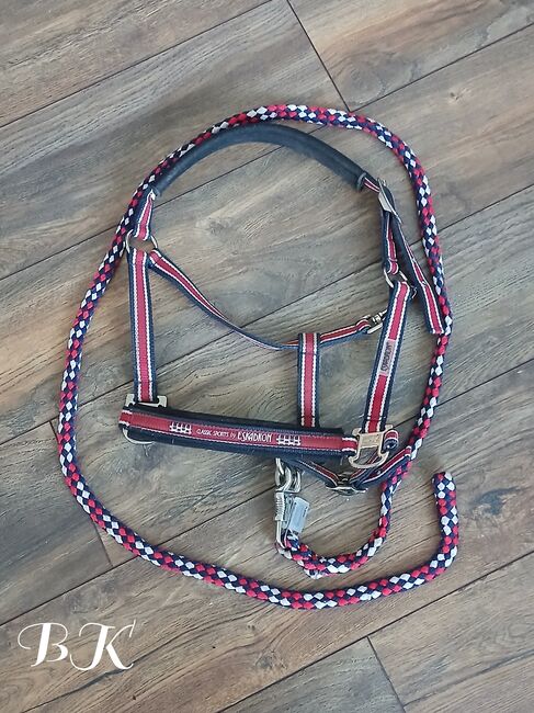 Eskadron Halfter inkl. Strick, Gr. Cob, Eskadron  Red-White-Navy, Britta, Halters, Langen