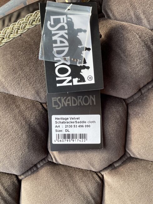 Eskadron Heritage Velvet Blackmocca DL !neu!, Eskadron Heritage Velvet, Charly, Dressage Pads, Spelle, Image 3