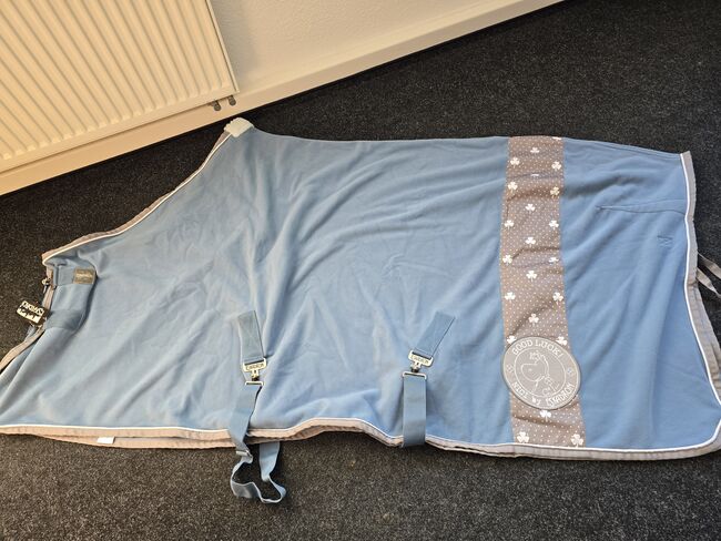 Eskadron Nici Abschwitzdecke Gr. L 145 cm mid blau Kleeblatt, Eskadron Nici, Pferdi, Horse Blankets, Sheets & Coolers, Ponitz