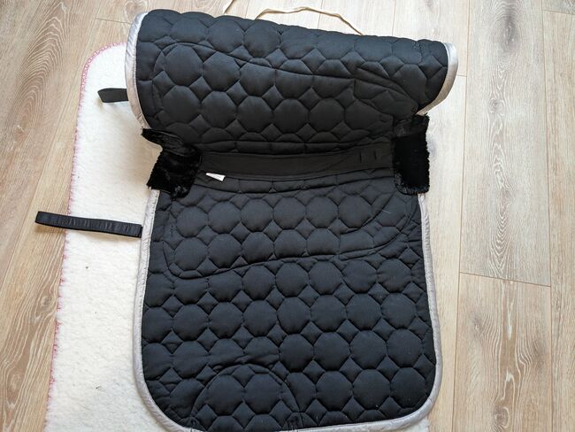 Eskadron Platinum, Schwarz, Satin, Teddyfell, Eskadron  Platinum , Jaqueline , Dressage Pads, Marxzell, Image 2