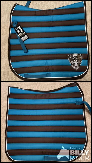 Eskadron Polo Pad Striped Capri-Darknougat DL !neu!, Eskadron Polo Pad Striped, Charly, Schabracken, Spelle, Abbildung 3