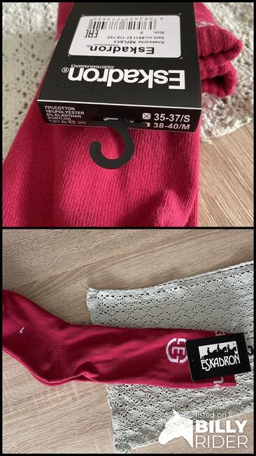 Eskadron Reit Socken Kniestrümpfe 35-38 rot, Eskadron  Reflexx Berry Fusion , Lilo Lillebror, Sonstiges, Bornheim, Abbildung 3