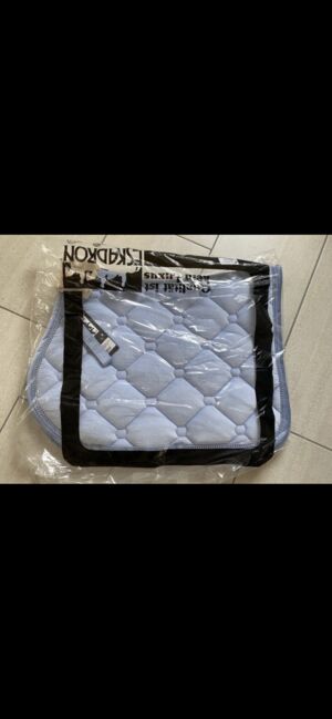 Eskadron Schabracke + Bandagen, Eskadron Velvet Skyblue, Bianca , Dressage Pads, Bedburg, Image 3