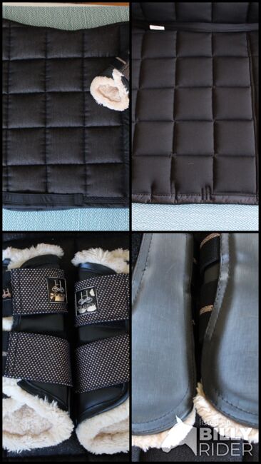 Eskadron Schabracke Schwarz glitter VS + passende gamaschen in S, Eskadron , Alex , Dressage Pads, Köln , Image 7