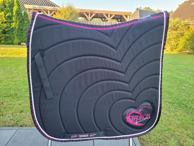 Eskadron Schabracke schwarz pink Herz DL, privat, Dressage Pads, friedrichsthal, Image 3