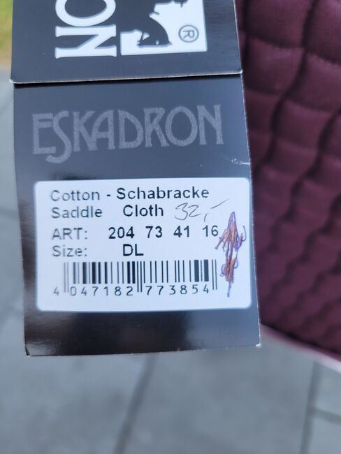 Eskadron Schabracke blackberry DL NEU, privat, Dressage Pads, friedrichsthal, Image 3