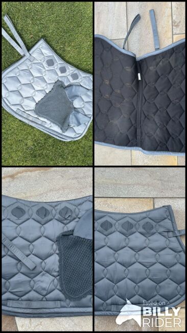 Eskadron Schabracke VS Glossy Wave ashblue graublau Warmblut Set, Eskadron Glossy Wave, Miriam Ostkotte, Dressage Pads, Ochtrup, Image 5
