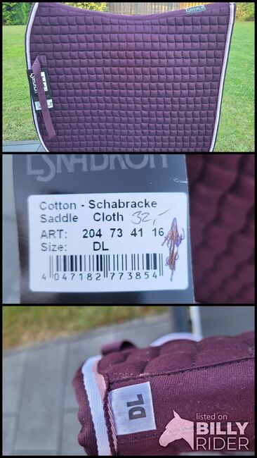 Eskadron Schabracke blackberry DL NEU, privat, Dressage Pads, friedrichsthal, Image 4