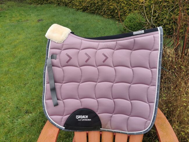 Eskadron Schabracke Flieder lila rosa Glossy DL mit Evo Wool, Eskadron, Franziska, Dressage Pads, Volsemenhusen, Image 2