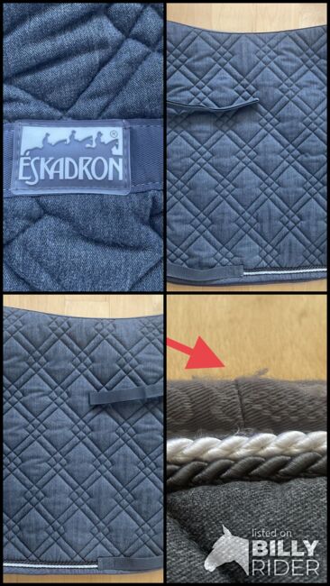 Eskadron Schabracke, WB Dressur, Grau Melange, Eskadron , Johanna , Dressage Pads, Reutlingen , Image 6