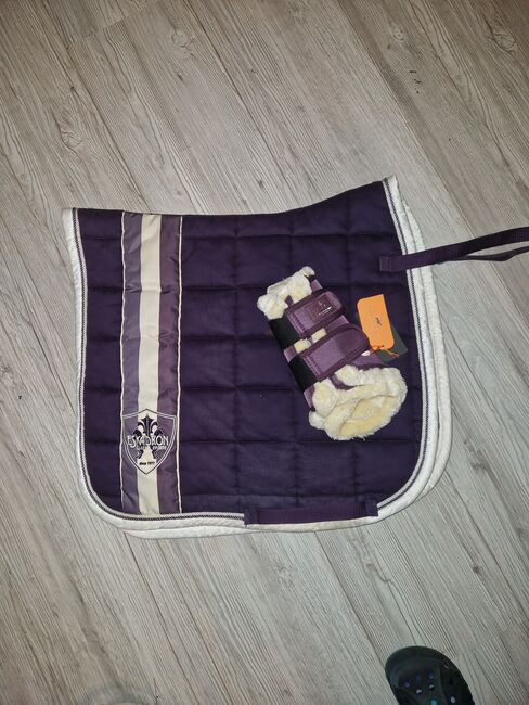 Eskadron Schabracke Dr Wb Dressur Full Gamaschen Lila, Eskadron  big square, J.O, Dressage Pads, Kerken